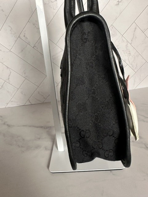 Gucci Vintage GG Canvas Top-Handle Handbag/ Zip Tote