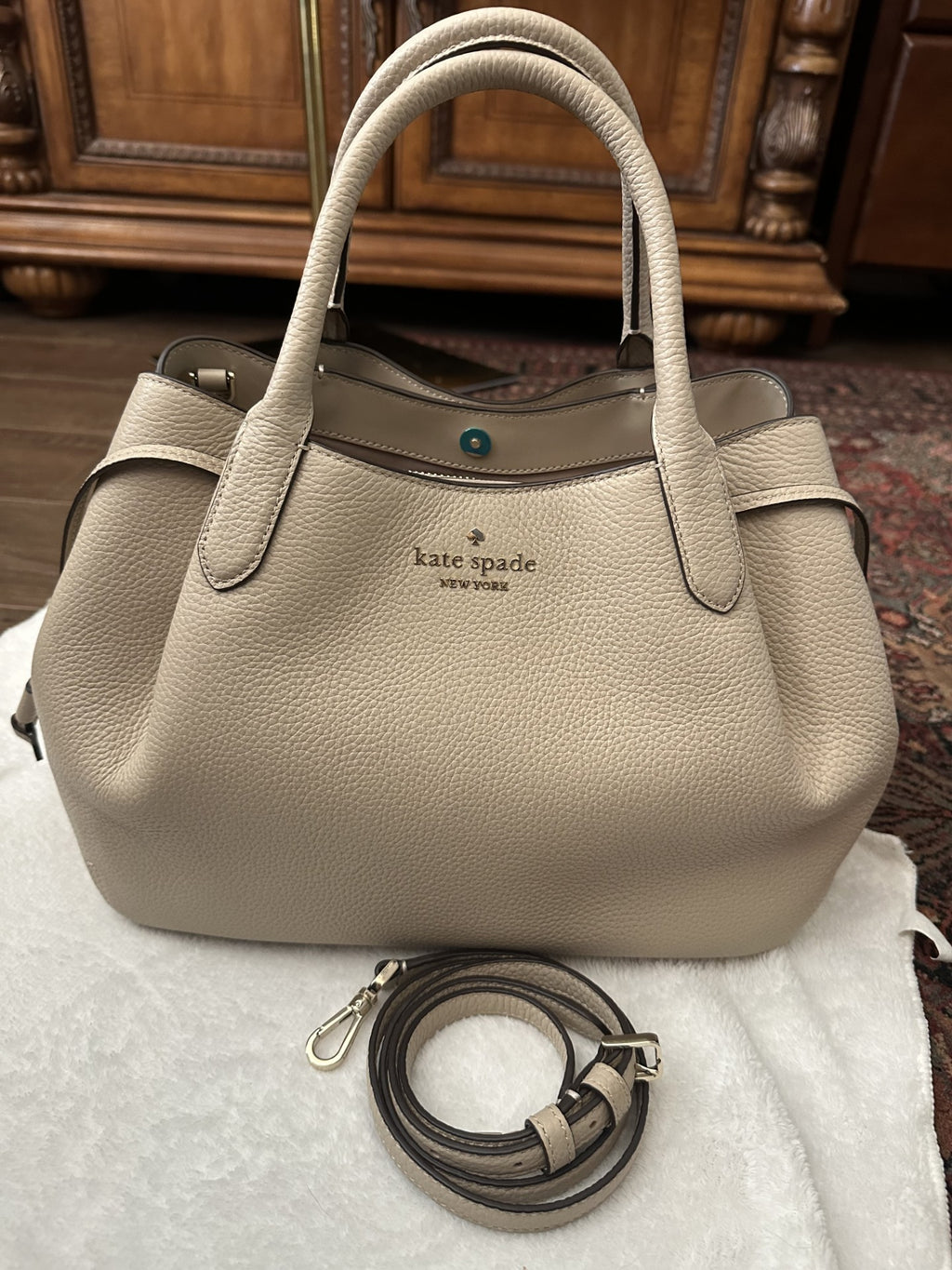 Kate Spade Dumpling Large Satchel- Meringue