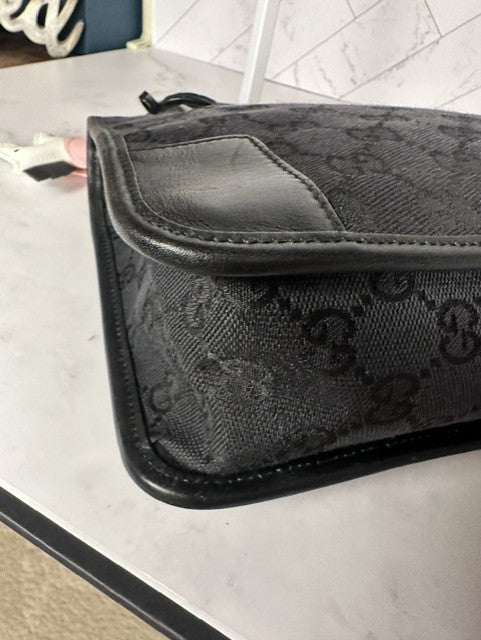 Gucci Vintage GG Canvas Top-Handle Handbag/ Zip Tote