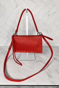 Rebecca Minkoff Darren Convertible Crossbody | Red Studded Leather