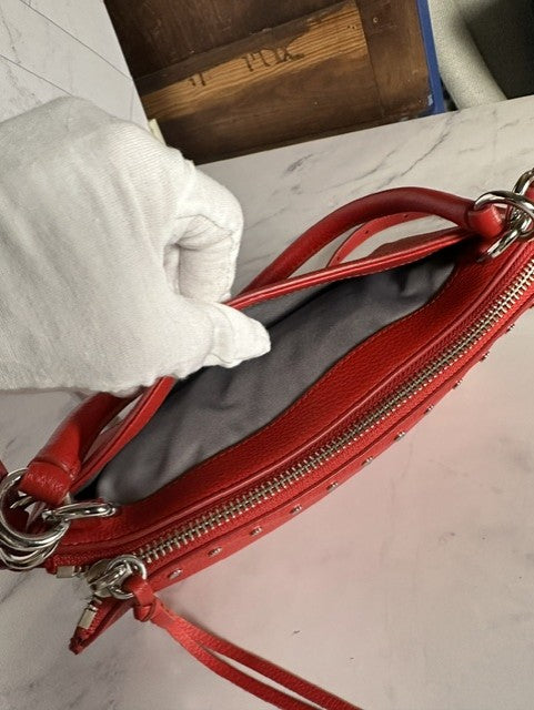 Rebecca Minkoff Darren Convertible Crossbody | Red Studded Leather
