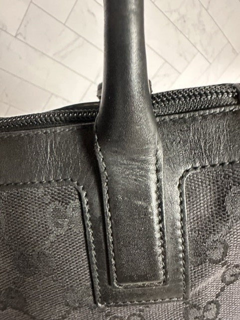 Gucci Vintage GG Canvas Top-Handle Handbag/ Zip Tote