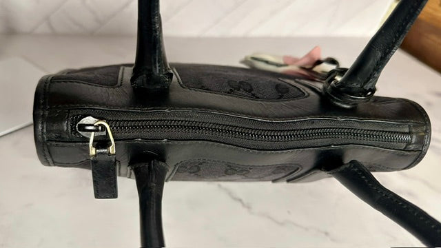 Gucci Vintage GG Canvas Top-Handle Handbag/ Zip Tote
